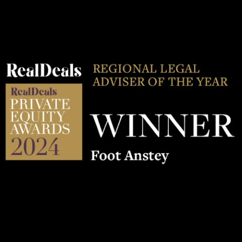 Foot Anstey celebrates win at 2024 Real Deals Private Equity Awards featured image