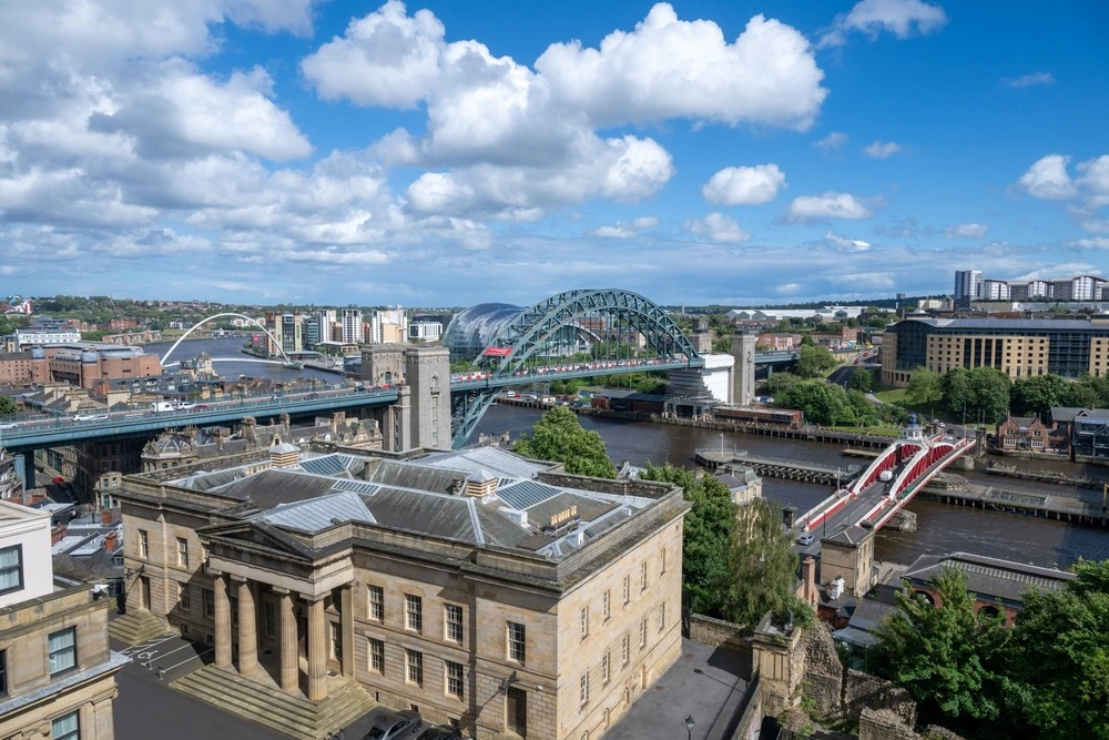 Tyne,Bridge,With,Traditional,Architecture,,City,Of,Newcastle,Upon,Tyne,